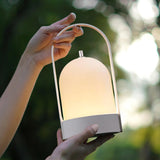 Tubicen Portable LED Lantern Table Lamp with Handle, Battery Operated Rechargeable Cordless Lamp for Table, 4-Level Touch Dimmab