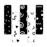 woopme Set of 5 Magnetic Decorative Line Design Bookmark for Book Lovers Readers Students Gift Magnetic Page Clips Folding