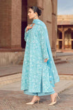 Gosriki Women'S Rayon Blend Printed Straight Kurta With Palazzo & Dupatta (Chetali Sky-Gs_L_Sky Blue_Large),Sky Blue,,B0D9YTK3NJ