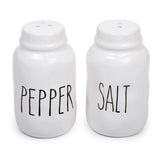 Luciano Housewares Salt and Pepper Shakers Set, Novelty Ceramic Shakers, Modern Farmhouse-Design Kitchen Decor and Accessories, 