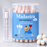 Midastra Baby Tongue Cleaner | Baby Oral Cleaner For Newborn & Infants | Removes Milk Residue | Soft Sponge Oral Swabs | Gentle 