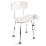 Dr. Kay's Adjustable Height Shower Chair Seat for Inside Shower, 350 lbs Heavy Duty Bathroom Stool for Bathtub, Safety Bath Benc