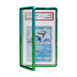 Magenetic Trading Card Slab Protector - Premium Aluminum Graded Card Showcase, Graded Slab Protector with UV-Resistant Tempered 