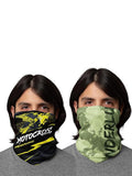 Wanderlooms Motocross & Wanderlust Unisex Bandana Mask For Men To Cover Face & Head | Printed Bandanas For Men Hair | Bandana Fo