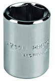 Stanley Proto J4715M 1/4 Drive Socket, 15mm, 6 Point