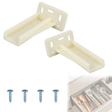 1 Pair KT HR9000RL Rear Drawer Track Socket, Plastic Drawer Track Back Plate with Screws Mounting Back Plates Brackets