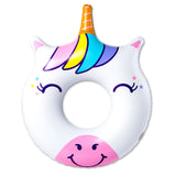 BigMouth Inc. Happy Unicorn Pool Float, Large 4' Wide Inflatable Floatie Tube, Blow Up Swim Ring, Fun Outdoor Summer Pool Party 