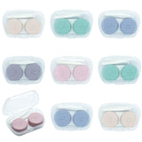 keepsweat 8 Pack Cute Contact Lens Case,Portable Eye Contact Case with Applicator Tool and Tweezers Remover Tool Colorful Travel