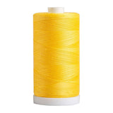 Connecting Threads 100% Cotton Sewing Thread - 1200 Yard Spool (Lemon Chiffon)