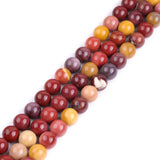 GEM-Inside Natural 10mm Mookaite Jasper Gemstone Loose Beads Round Crystal Energy Stone Power for Jewelry Making 15