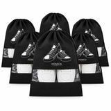 Homica Shoe Bags For Travel, NonWoven Pouches With Transparent Window, Reusable Storage Organiser For Gym, Luggage, Wardrobe, B