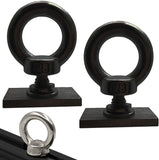 Pmsanzay 2 Pack M8 Heavy-Duty Full Stainless Steel Eye Bolt Eyelet, Kayak Track Mount Rail Tie Down Eyelet to Hold Your Bungee C