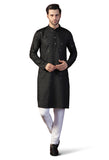 Toplot Kurta For Men || Men'S Ethnic Wear Sequin Embroidered Cotton Blend Kurta Set || Men'S Kurta (Men-Seq-Kurta-Set-5209-Black-Xxl),Black,2,B0DKF4Q3HR