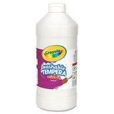 Crayola 543132053 Artista II Washable Tempera Paint, White, 32 oz (CYO543132053)