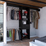 Manchester 250 Closet System -Bedroom -Black