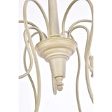 Living District Flynx 9-Light Mid-Century Metal Pendant In Weathered Dove