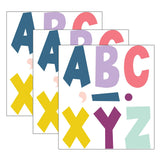 Teacher Created Resources Oh Happy Day 7-Inch Fun Font Letters, Assorted Colors, 120 Per Pack, 3 Packs (Tcr70100-3)