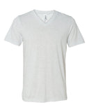 BELLA+CANVAS Unisex Triblend Short Sleeve V-Neck Tee (White Fleck Triblend) (S)
