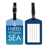 Nutcase Designer Luggage Travel Baggage Tags Single Tag With Name Card Inside Vitamin Sea