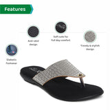 Ortho Joy Fancy Doctor Sandals|| Stylish Comfortable Casual Slippers For Women,Copper,5,B0B6FTV16N