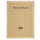 The Beadsmith Macrame Board, 11.5 x 15.5 inches, 0.5inchThick Foam, 10x14 Grid for Measuring, Bracelet Project with Instructi
