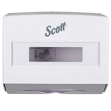 Scott Scottfold Compact Paper Towel Dispenser (09214), Small Towel Dispenser, White