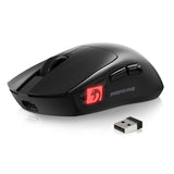 MAMBASNAKE M4 Ultra-Light Wireless Gaming Mouse 52g, 24000 DPI PAW3311 Optical Sensor,2.4G/BT/Wired Ergonomic Computer Mice, RGB