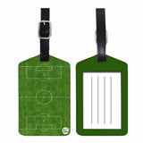 Nutcase Designer Luggage Travel Baggage Tags Single Tag With Name Card Inside Football Field