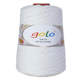 Crochet Yarn Cotton 6/4 Chunky Yarn for Hand Knitting 801-White