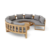 Anderson Teak SET810 Circular Modular Deep Seating Set