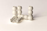 Eazybead-Z White Plastic Hair Beads, Decorative Styling Accessories in Resealable Bags, Clip On The Hair Beads, Clip on in Less 