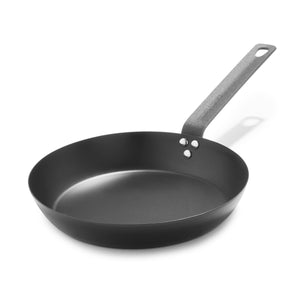 Merten & Storck Pre-Seasoned Carbon Steel 10 Frying Pan Skillet, Cast Iron Lightweight, Durable, Sear Grill Broil Fry, Indoor 