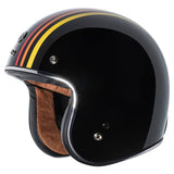 TORC T50 Route 66 Open Face Helmet with 1978 Graphic (Gloss Black, Small)