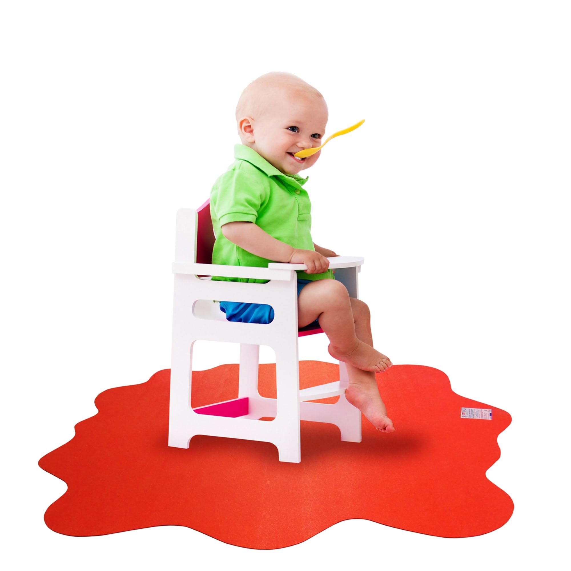 ,,Floortex Sploshmat Red Multi-Purpose Protective Floor Mat 40,,,, X 40,,,, For Hard Floors,,, Volcanic Red