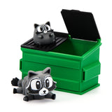 Soulchen 3D Printed Raccoon Trash Panda 3D Printed Animals Raccoon and Trashcan Articulating Fidget Decorations Desk Dumpster Pe