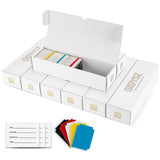 OXOYOZ Trading Card Storage Box, 8 Pack 5 Color Dividers 9 Label Stickers 30 Dividers, Card Box for Baseball Football Basketball