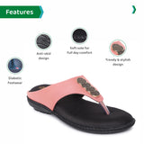 Ortho Joy Fancy Doctor Slippers | Stylish Chappal For Women | Comfortable Sandals For Women Stylish,Light Pink,8,B0B15G5HW9