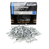 Huttig-Grip Roofing Nail 7/8 inches Smooth Shank, Electro Galvanized Finish, 11 Gauge, 3/8 inches Round Head HGN78EGRF1-1 lb Pac