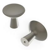 Hickory Hardware H078776SN Maven Collection Knob 1-1/4 Inch Diameter Satin Nickel Finish