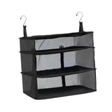 Trendynest Hanging Compression Packing Cube Multipurpose For Closets, Hotels Black 3 Layers