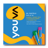 Youva Navneet Oil Pastels For School Kids And Beginners|For Drawing And Colouring|Pack Of 50|Silver