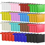 60 Pcs Canvas Makeup Bags Bulk Multi-Purpose Cosmetic Bag with Zipper Multi-Purpose Blank Travel Toiletry Bag Plain Blank Colore