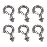 Zerniple 6-Pack M8 Stainless Steel Ceiling Hooks with Spring Buckle