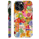 Generic Compatible with for iPhone 16 Pro Max,Fruit Collage Exotic Colorful Phone Case for Girl Women Boy Men,Scratch Resistant 