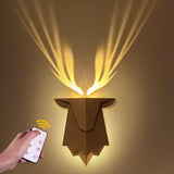 Tarinks Deer Wall Light, Halloween Night Light with Remote Control, Rechargeable Antler Lamp, Deer Wall Sconce Nightlight for Li