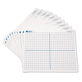 Learning Resources 9x 11 Double Sided XY Axis Dry Erase Mats, Graphing, Math Classroom Accessories, Teaching Aids, Set of 10,