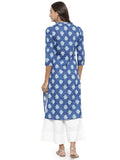 Gosriki Women'S Cotton Kurta (Kur190039-Xl_X-Large_Blue),blue,,B07QBDSNNS