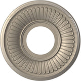 Ekena Millwork CMP10BECSV Berkshire Thermoformed PVC Ceiling Medallion (Fits Canopies up to 4 1/2), 10OD x 3 1/2ID x 3/4P, Metal
