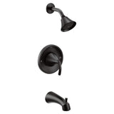 Moen T2743BL Glyde PosiTemp Tub/Shower Faucet Trim, Valve Required, Matte Black