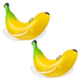 Vaygway Ride-on Inflatable Banana Pool Float- 1-2 Person Yellow Swimming Pool Fun Banana Float- Pool and Beach Activities- Party